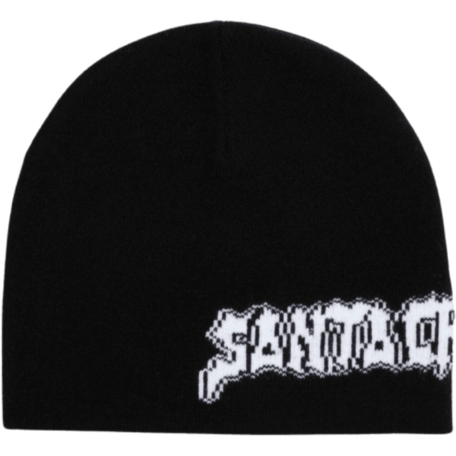 Santa Cruz Punk Strip Beanie in Black