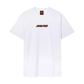 Santa Cruz Roskopp Monster Strip T-shirt in White