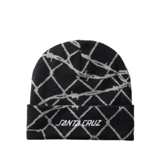 Santa Cruz Spot Chain Beanie in Black
