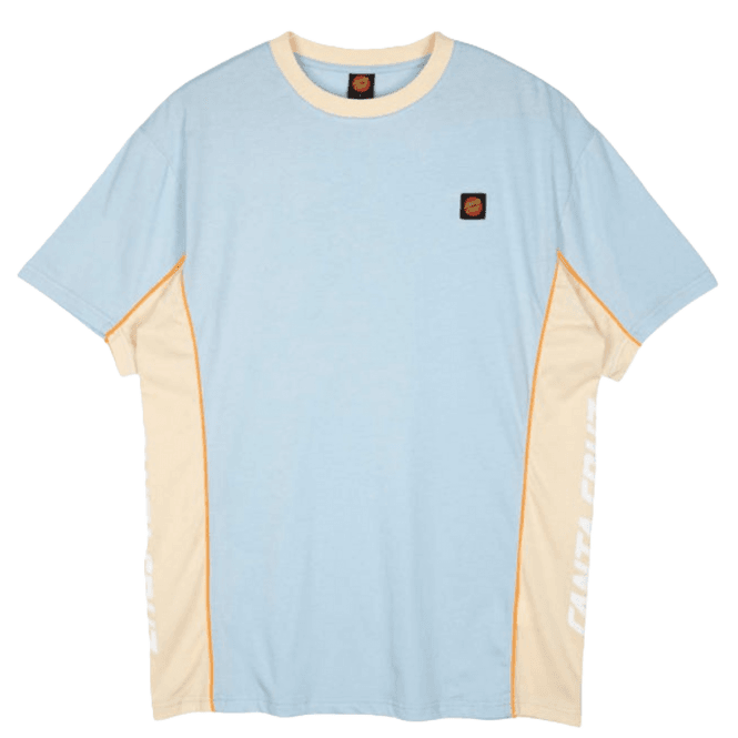 Santa Cruz Strip Racer T-Shirt - Blue/Blond Wood