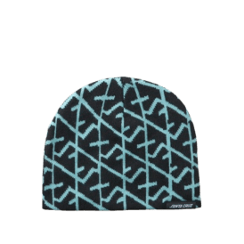 Santa Cruz Tired Beanie in Black/blue