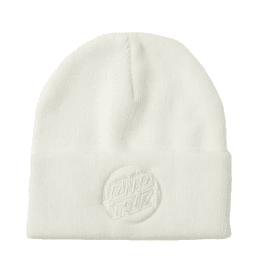 Santa Cruz Tonal Opus Dot Beanie - Unbleached Cotton Cream