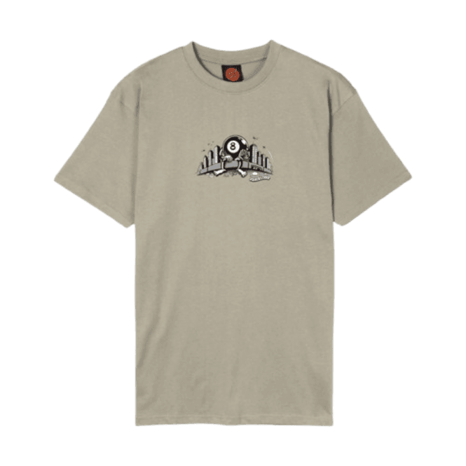 Santa Cruz Winkowski Curb Front T-shirt Stone Grey