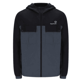 Sergio Tacchini Alba Hooded Jacket in Black/turbulence
