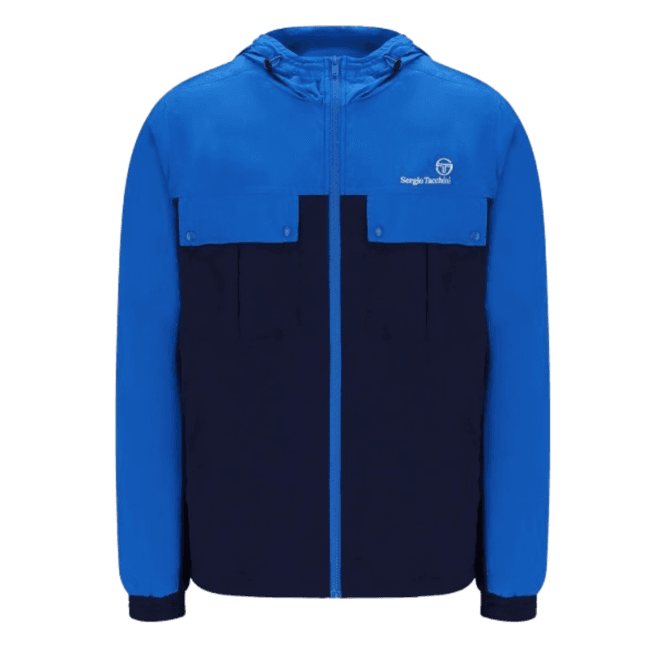 Sergio Tacchini Alba Hooded Jacket in Princess Blue/maritime Blue