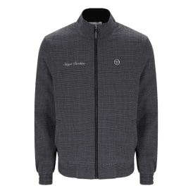 Sergio Tacchini Deluca Track Jacket in Charcoal Marl/black