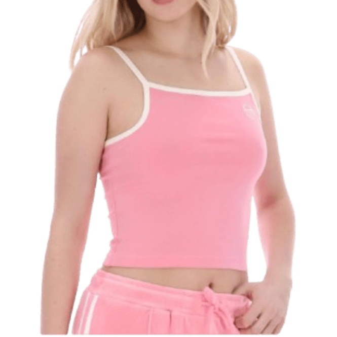 Sergio Tacchini Flora Cropped Cami Top Geranium Pink/gardenia