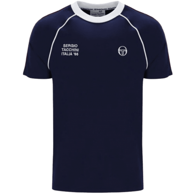Sergio Tacchini Ghibli Davis Tee Maritime Blue/adrenaline Rush/