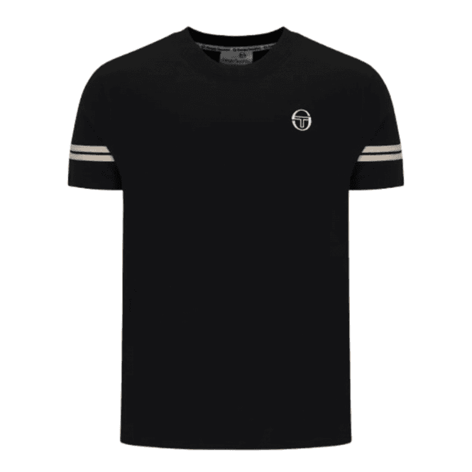 Sergio Tacchini Grello Crew Neck T Shirt Black/peyote