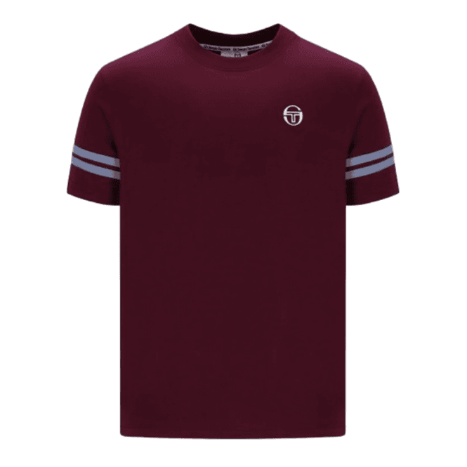 Sergio Tacchini Grello Crew Neck T Shirt in Fig/country Blue