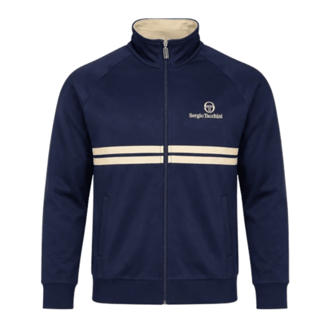 Sergio Tacchini New Dallas Tt Track Top in Maritime Blue/peyote
