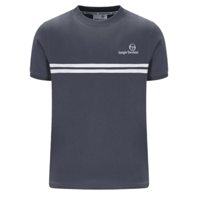 Sergio Tacchini New Supermac T Shirt in Turbulence/white/black