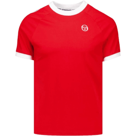 Sergio Tacchini Pino Ringer T-shirt in Adrenaline Rush/white