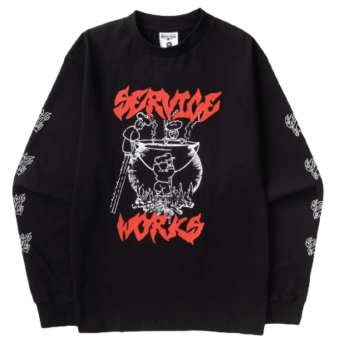 Service Works Boiling Point Ls Tee Black