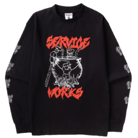 Service Works Boiling Point Ls Tee Black