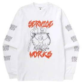 Service Works Boiling Point Ls Tee White
