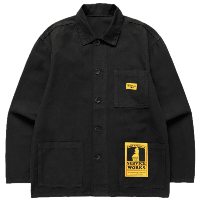 Service Works Canvas Chore Shirt - Black