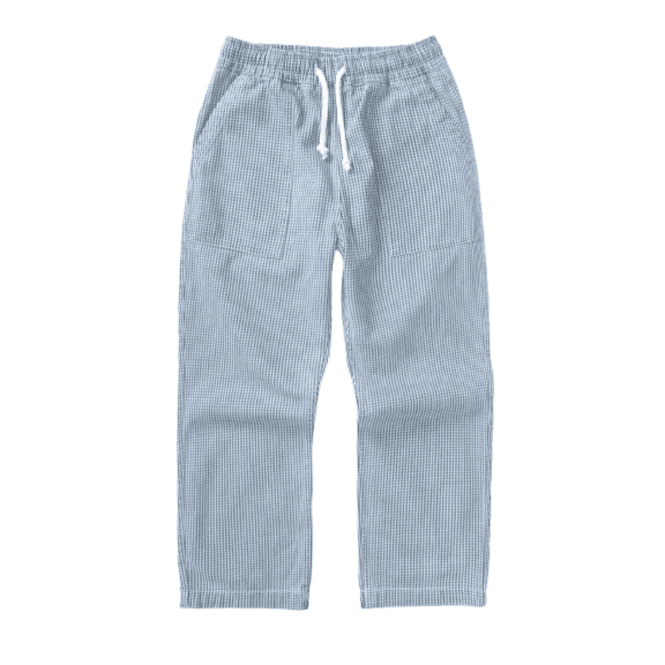 Service Works House Gingham Chef Pants Blue