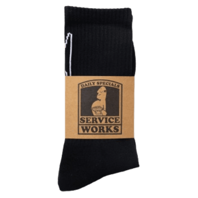 Service Works Knife & Fork Socks in Black