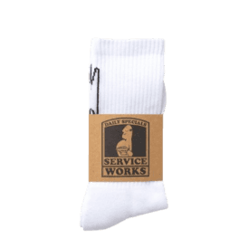 Service Works Knife & Fork Socks in White