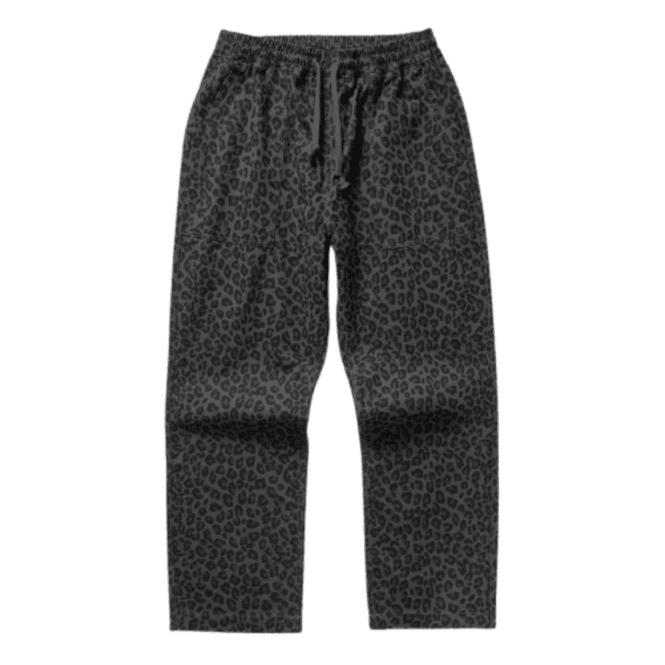 Service Works Patterned Easy Chef Pants in Black Leopard
