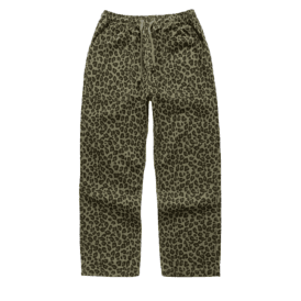 Service Works Patterned Easy Chef Pants in Green Leopard