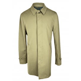 Ska And Soul Paisley Trim Peached Mac Jacket - Stone