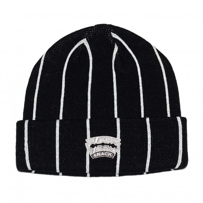 Snack Skateboards Razor Sharp Beanie in Black