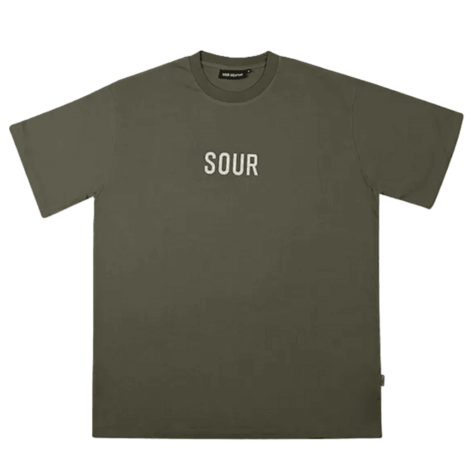 Sour Solution Drawn T-Shirt - Olive Green