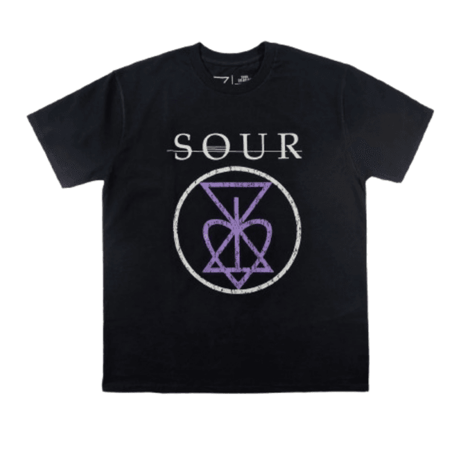 Sour Solution Heart Tee Black