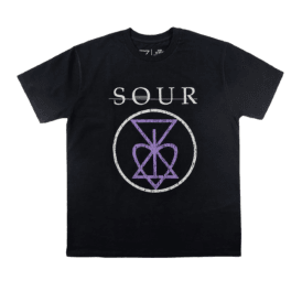 Sour Solution Heart Tee Black