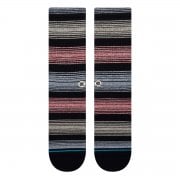 Stance Cadent Crew Socks in Striped Black