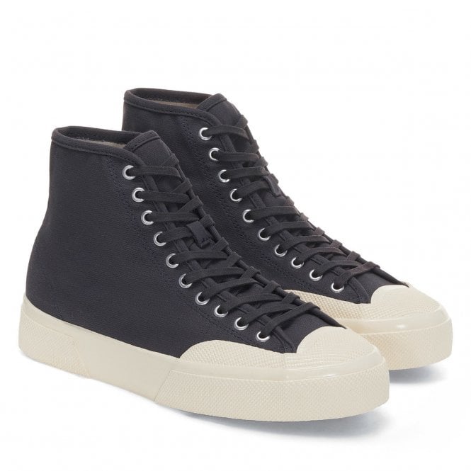 Superga 2433 Collect Workwear Hi-Top Trainer - Black/Off White