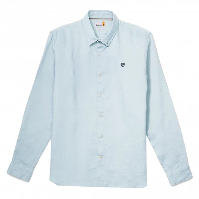 Timberland Mill brook Linen Shirt in Skywark Blue