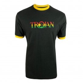 Trojan Logo Ringer T Shirt in Rasta