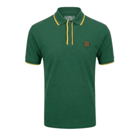Trojan Ottoman Rib Polo Green