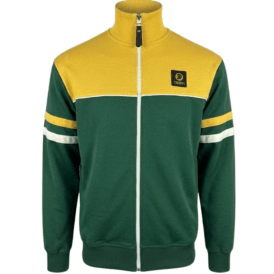 Trojan Panel Track Top in Green