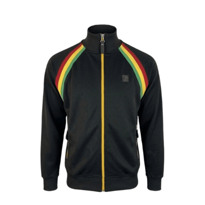 Trojan Raglan Taped Track Top in Rasta