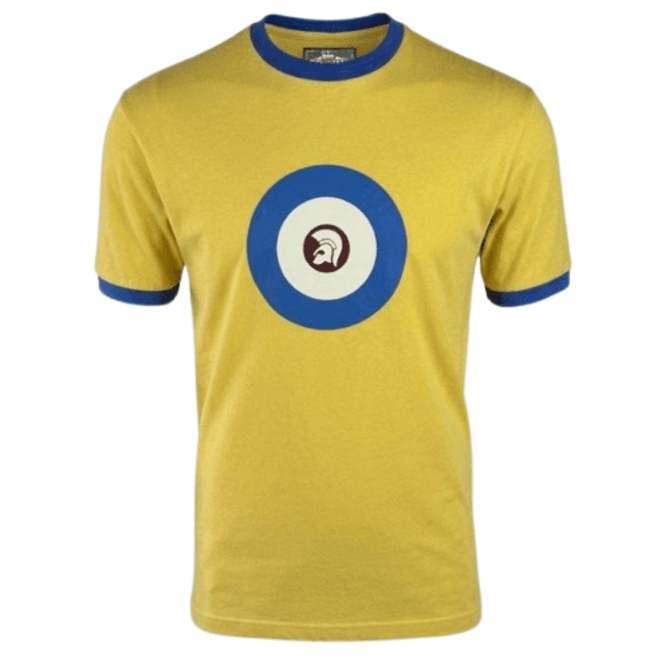Trojan Target Logo Ringer Tee Mustard