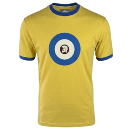 Trojan Target Logo Ringer Tee Mustard