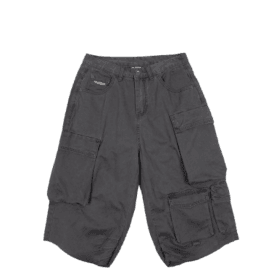 Wasted Paris Grant Short in Faded Black